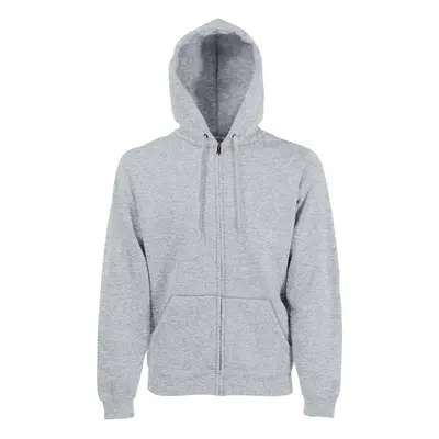 (3XL, Heather Grey) Fruit Of The Loom Mens Premium 70/30 Hooded Zip-Up Sweatshirt / Hoodie