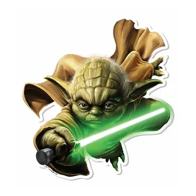 Yoda 3D Effect Star Wars Official Pop Out Cardboard Cutout / Standee Wall Art