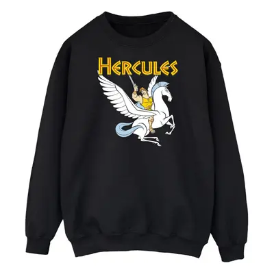 (5XL, Black) Disney Mens Hercules With Pegasus Sweatshirt