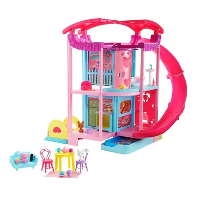 Doll House, Chelsea Playhouse with Pets, Furniture and Accessories, Elevator, Pool, Slide, Ball 