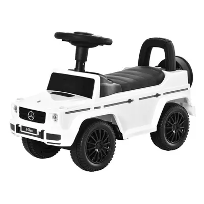 HOMCOM Benz G350 Kids Ride on Sliding Car w/ Under Seat Storage No Power White