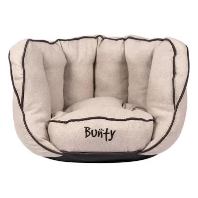 (Medium, Capri Oatmeal) Bunty Oyster Dog Bed | Extra Plush Base and High Walls