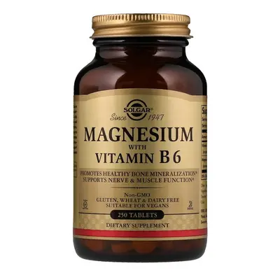 Solgar, Magnesium with Vitamin B6, Tablets