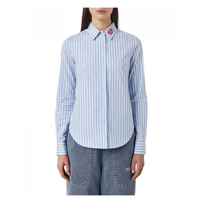 (Blue, XS) Diesel C GISEY Womens Shirt Casual Office Blouse