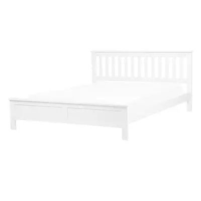 Bed MAYENNE x cm (EU King Size) Wood White