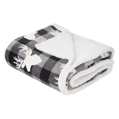 Blanket x cm Grey and White SHOREN