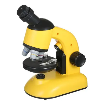 (Orange) Kids Microscope Objects and Specimen Observation Magnification with Battery LED Light