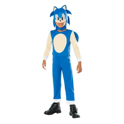 (7-8 Years, Blue/Cream) Sonic The Hedgehog Childrens/Kids Costume