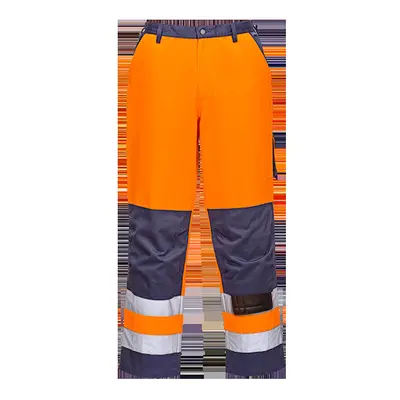 (Orange & Navy, Large) Lyon Hi-Vis Trousers