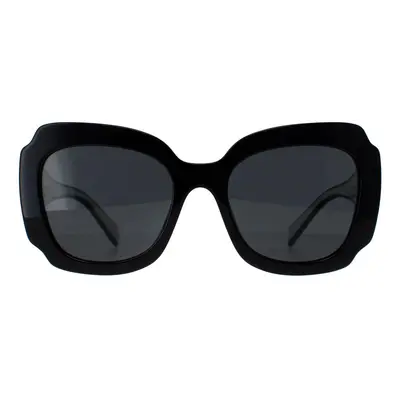 Prada Sunglasses PR16YS 09Q5S0 Black and White Dark Grey