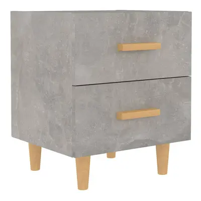 (concrete grey, 1) vidaXL 1/2x Bed Cabinet Bedroom Nightstand Bedside Storage Table Multi Colour