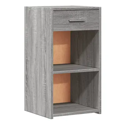 vidaXL Bedside Cabinet Nightstand Bed Side Table Grey Sonoma Engineered Wood