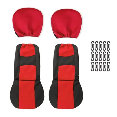 (Red - Pcs) 2/4/9PCS Front Back Row Full Car Seat Cover Seat Protection Car Accessories