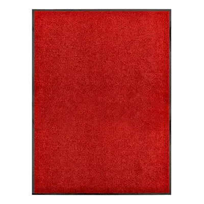 vidaXL Doormat Washable Red Home Garden Barrier Entrance Rug for Front Door