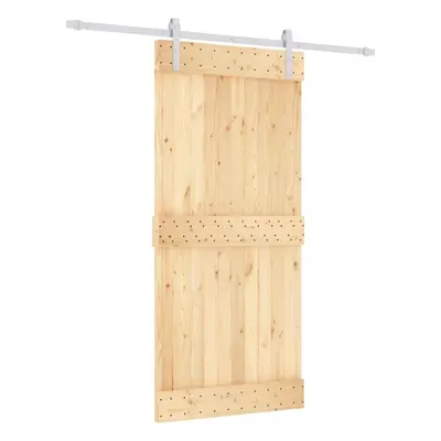 vidaXL Sliding Door with Hardware Set Interior Door Barn Door Solid Wood Pine