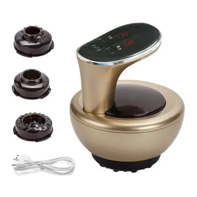 (Gold) Electric Cupping Massage Scraping Body Relaxation Acupoints Vaccum