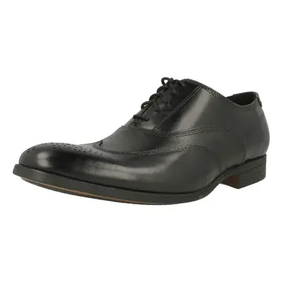 (UK 8.5, Black) Mens Clarks Formal Lace Up Brogues Gilmore Wing - G Fit