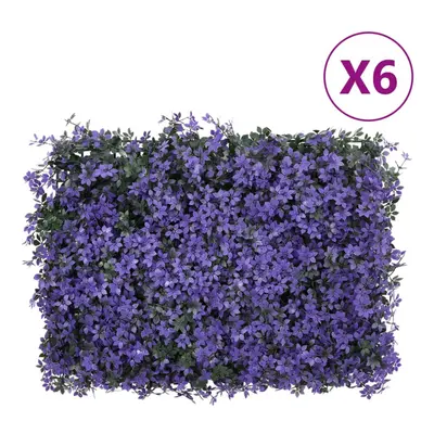 vidaXL Artificial Leaf Fence Garden Privacy Fence ScreenÃÂ pcs Purple 40x60 cm