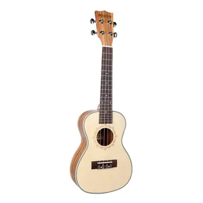 Ukulele Inch Solid Spruce Top Zebrawood Back Mahogany String Hawaii Guitar Concert