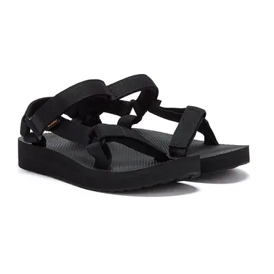 (UK 8) Teva Womens Black Midform Universal Sandals