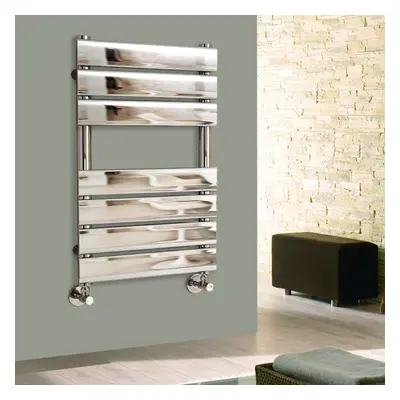 (650x400mm) WarmeHaus Heated Towel Rail Radiator For Bathroom Ladder Flat Panel Chrome