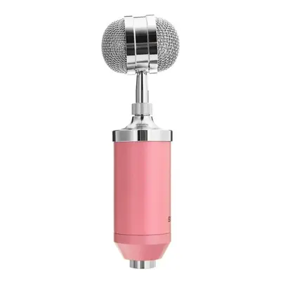 (Pink) Studio Recording Condenser Microphone Metal Shock Mount for ASMR