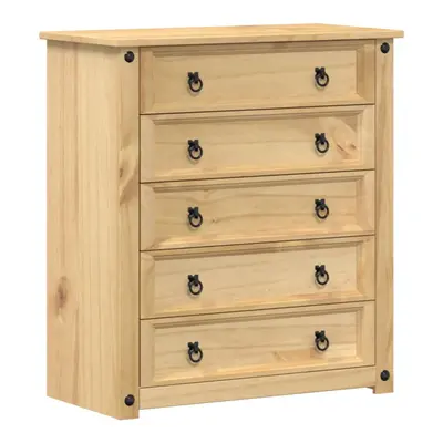 vidaXL Chest of Drawers Hall Storage Drawer Cabinet Sideboard Solid Wood Pine