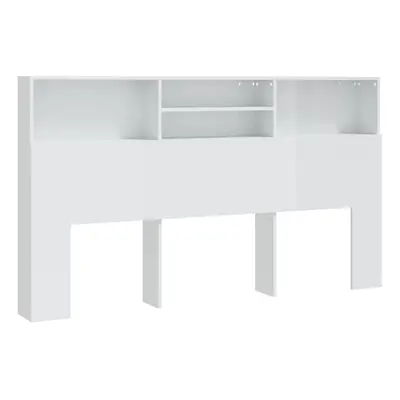 (high gloss white) vidaXL Headboard Cabinet Bedroom Home Bookcase Bed Headboard Multi Colours