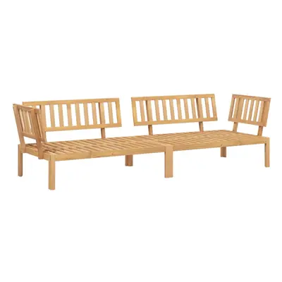 vidaXL Garden Pallet Corner Sofas Patio Outdoor Sofa pcs Solid Wood Acacia