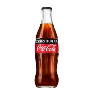 Coca-Cola Zero Glass Bottles 330ml (Pack of 24) (24 x 330ml)