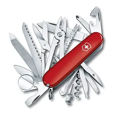 Victorinox Swiss Champ Swiss Army Pocket Knife, Medium, Multi Tool, Functions, Blade, Scissors, 