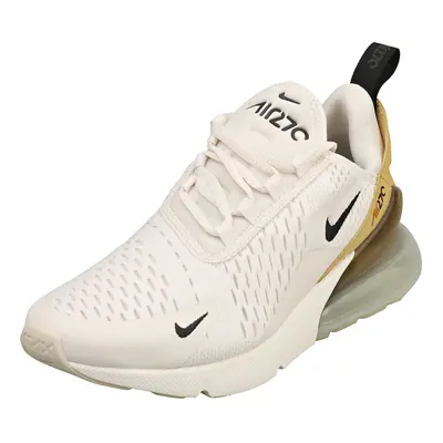 (4.5) Nike Air Max Womens Fashion Trainers in White Gold