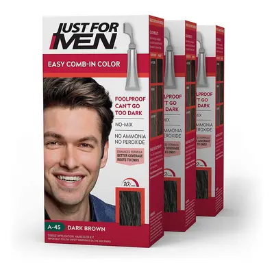 Just for men autostop, dark brown (3 pack), Count