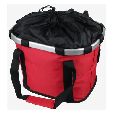 (Red) MTB Bicycle Front Basket With Zipper Bike Handlebar Basket