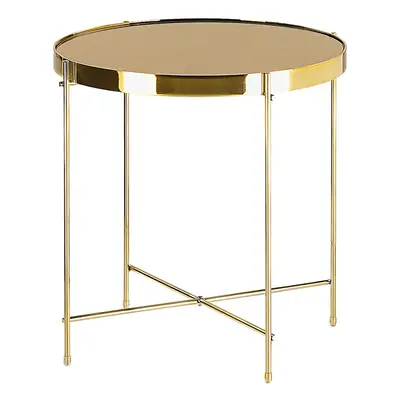 Side Table LUCEA Mirrored Gold