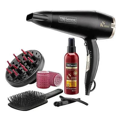 TRESemme Keratin Smooth 2200W Volume Shine Hair Dryer Gift Set, Diffuser Dryer, paddle brush, ha