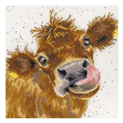 Moo (XHD48) Cross Stitch Kit by Wrendale Designs