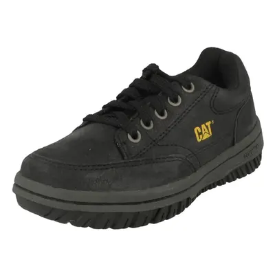 (UK 12.5 Child, Black) Boys Caterpillar Casual Trainers Decade - W Fit