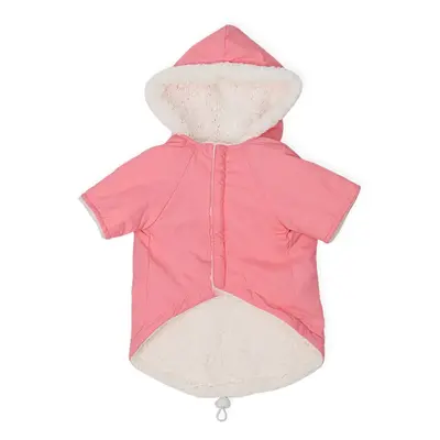 (Pink, M) Adjustable Windproof Warm Dog Clothes Close-fitting Design Upgrade Polyester Taffeta M