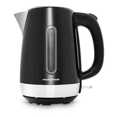 Morphy Richards Equip Black Jug Kettle - 1.7L - Rapid Boil - Limescale Filter