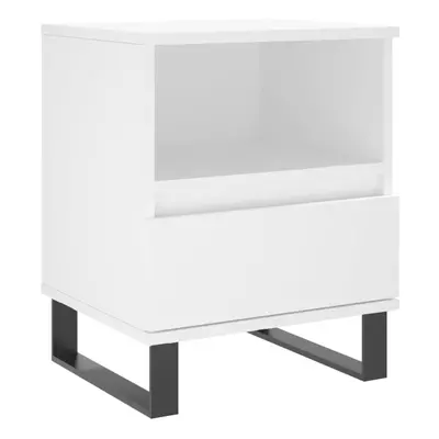 (white, pcs) vidaXL Bedside Cabinets Nightstand Side Table Bed Cabinet Engineered Wood