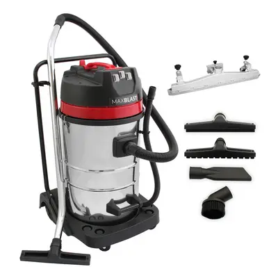 MaxBlast 80L Industrial Vacuum Cleaner & Floor Track Nozzle Wet Dry Commercial Clean