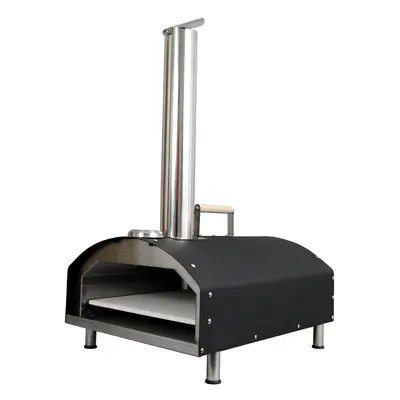 Wood Pizza Oven, Inch, Black, Stainless Steel, Statesman SKPO0W13SS