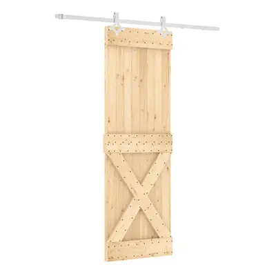 vidaXL Sliding Door with Hardware Set Interior Door Barn Door Solid Wood Pine