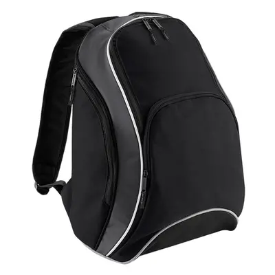 (One Size, Black/Grey/White) Bagbase Teamwear Backpack / Rucksack (21 Litres) (Pack of 2)