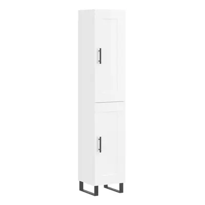 (high gloss white, wood door) vidaXL Highboard Sideboard Tall Storage Cabinet Side Cabinet Engin