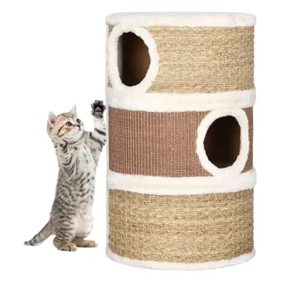 vidaXL Cat Scratching Barrel cm Seagrass Cat Furniture Pet Supply Indoor