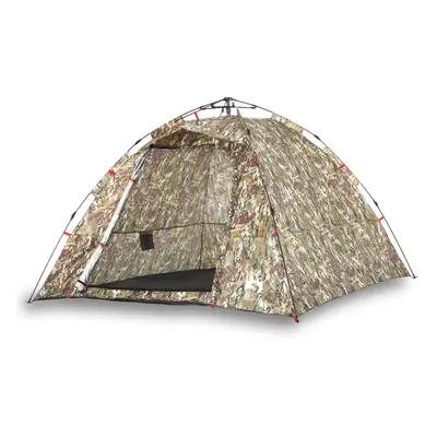 (Camouflage) vidaXL Fishing Tent 4-Person Lightweight Camping Tent Camouflage Quick Release