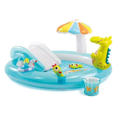 Intex Kids' Inflatable Paddling Pool With Water Slide | Inflatable Play Centre