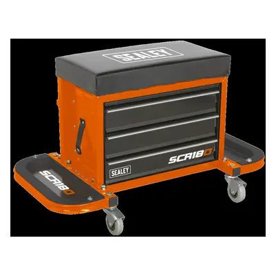 Mechanic&#39;s Utility Seat & Toolbox - Orange